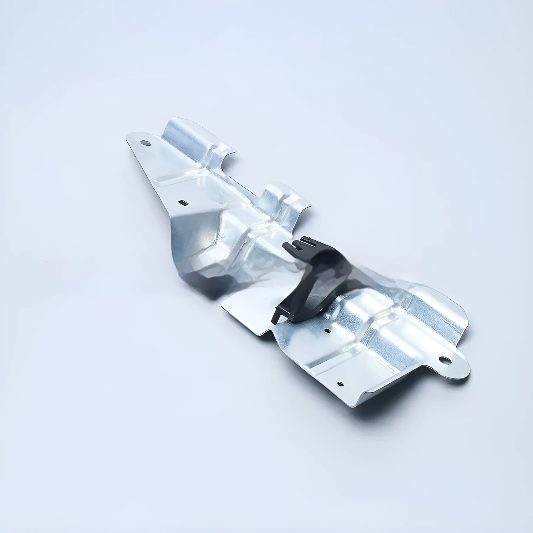 Silver metal car trunk support plate for Volkswagen, 30x11x2cm motor bracket