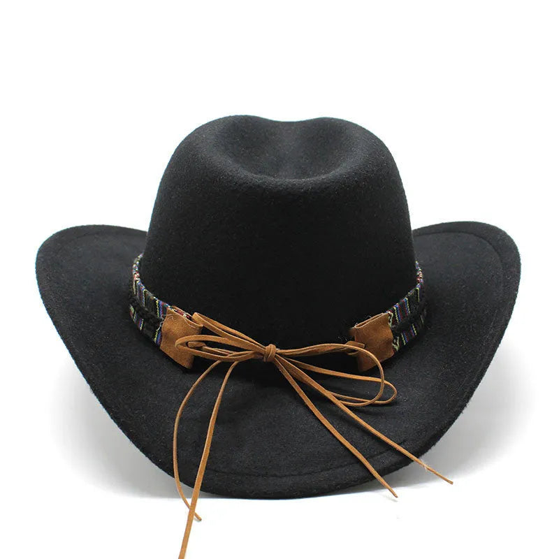 Polyester cowboy hat with bell crown in multiple colour options showing Western styling