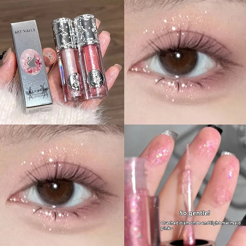 Ballet Liquid Eye Shadow in glitter liquid formula with five colour options including Sakura Field and Nutcracker