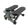 Silver grey hydraulic pedal exerciser for home and gym waist slimming workouts