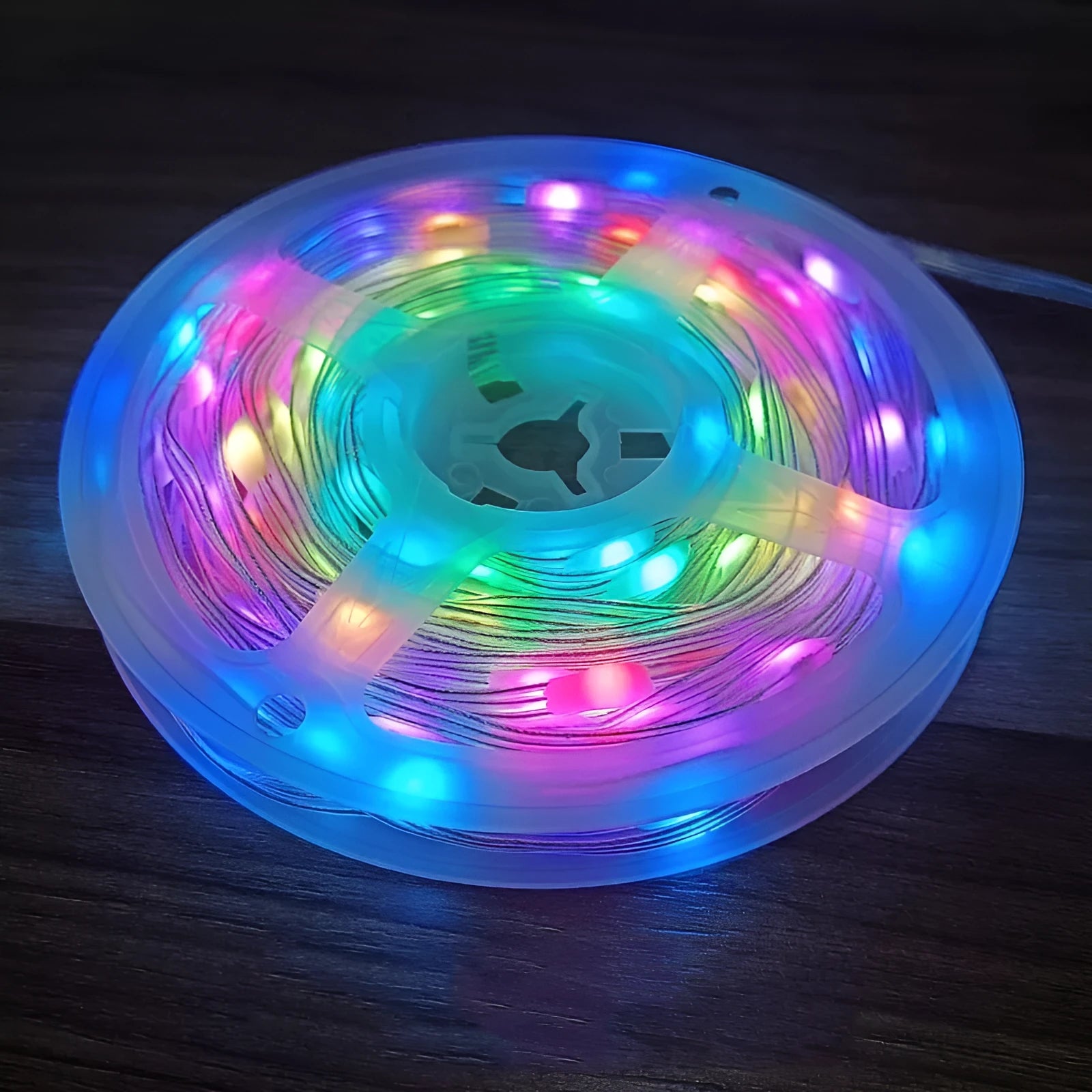 10 metre LED festival light string with 100 warm white bulbs and remote control