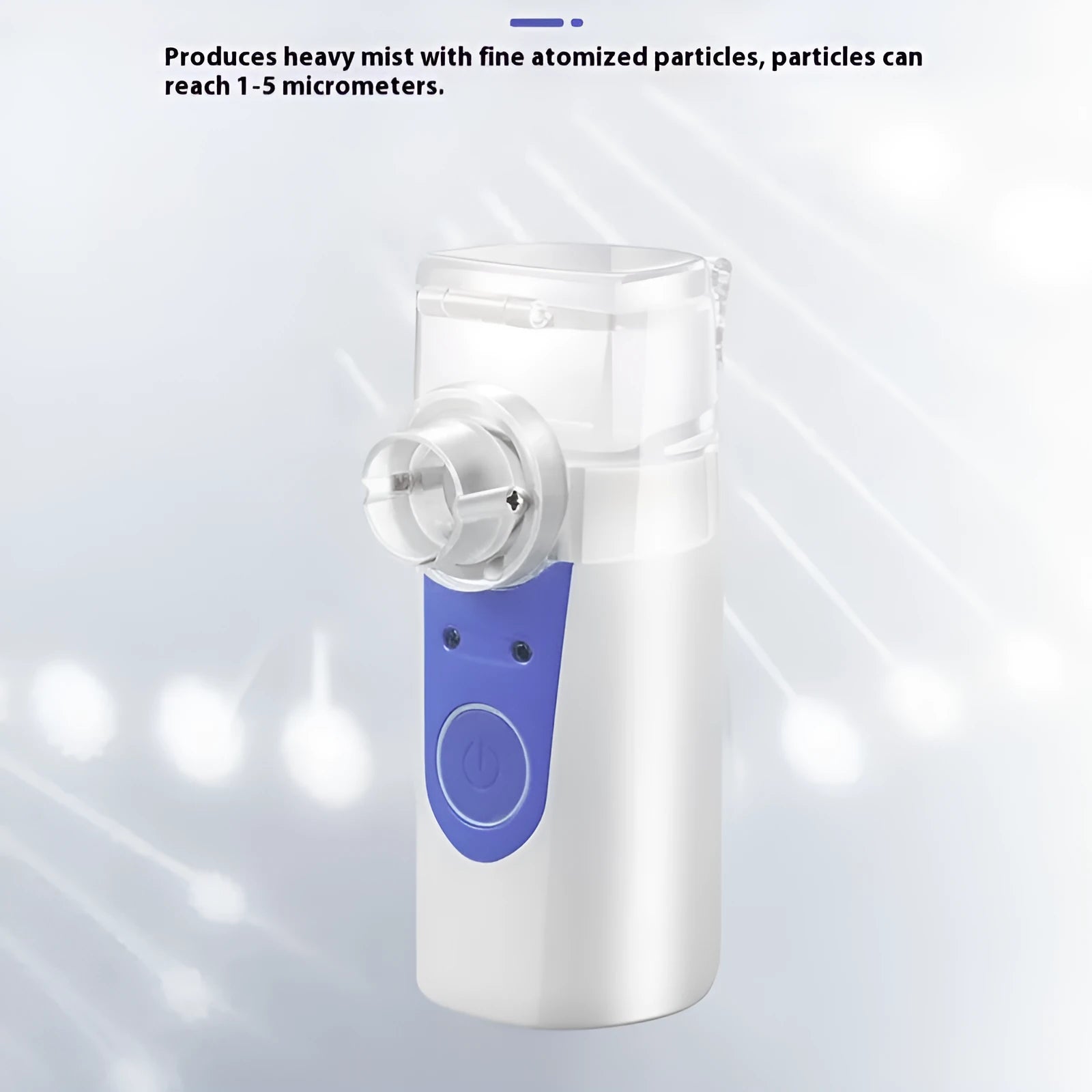 USB handheld household nebuliser spray machine with columnar shape and single fog outlet