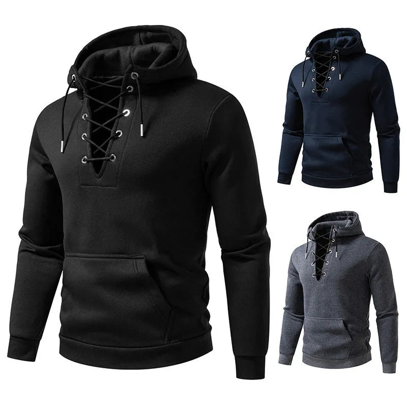 Men's Zipper Design Casual Hooded Drawstring Sweatshirt Polyester Fiber Pullover Slim Fit Hoodie in Black Dark Gray Navy Blue S M L XL 2XL for Daily Wear Large Size