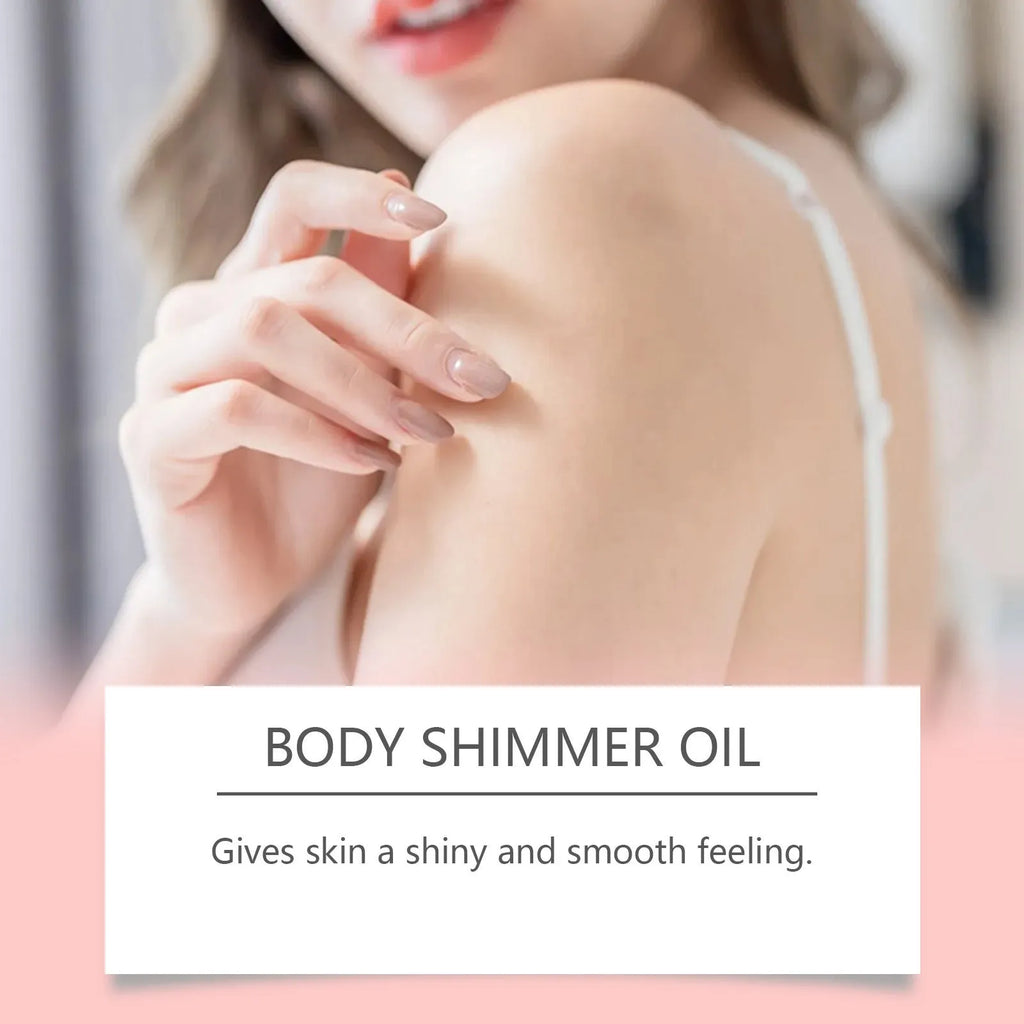 Sun protection body oil 100ml with shimmer containing coconut and avocado oil