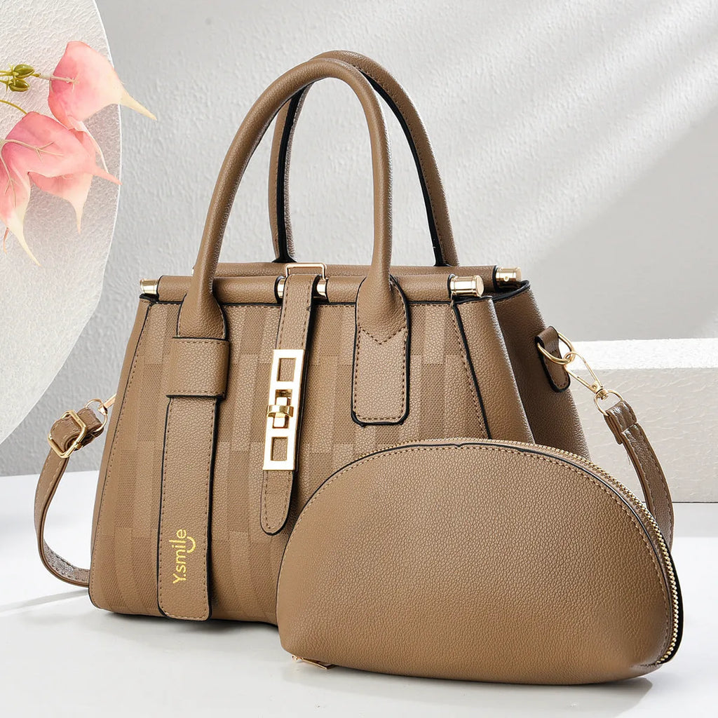 Round PU leather crossbody shoulder bag with adjustable strap in various colours