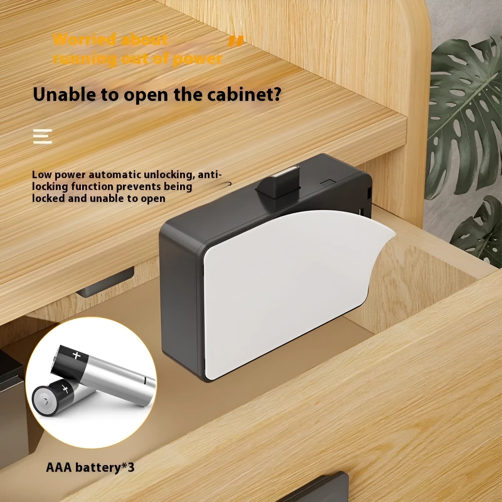 F079 invisible drawer and wardrobe lock with removable card key, no drill installation.