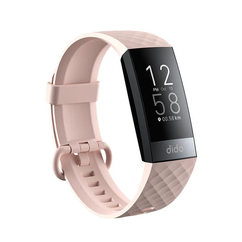 Y6 Black smart bracelet with 1.1-inch screen for blood pressure, ECG, and blood oxygen monitoring