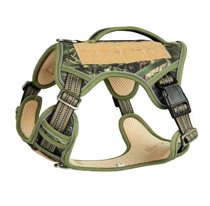 Oxford cloth tactical chest strap harness for working dogs in search and rescue operations
