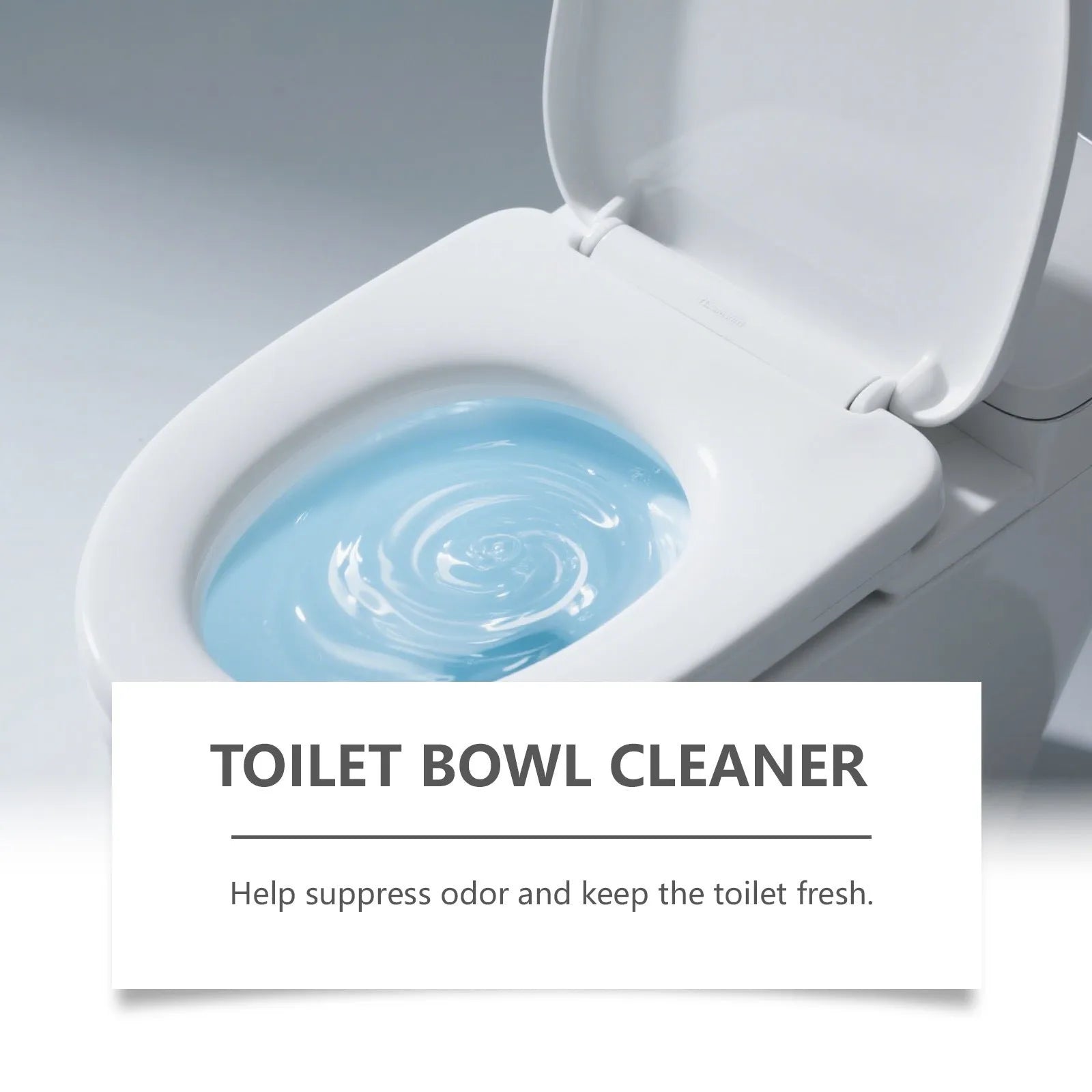 Four sachets of toilet cleaning powder with sodium bicarbonate and citric acid for descaling