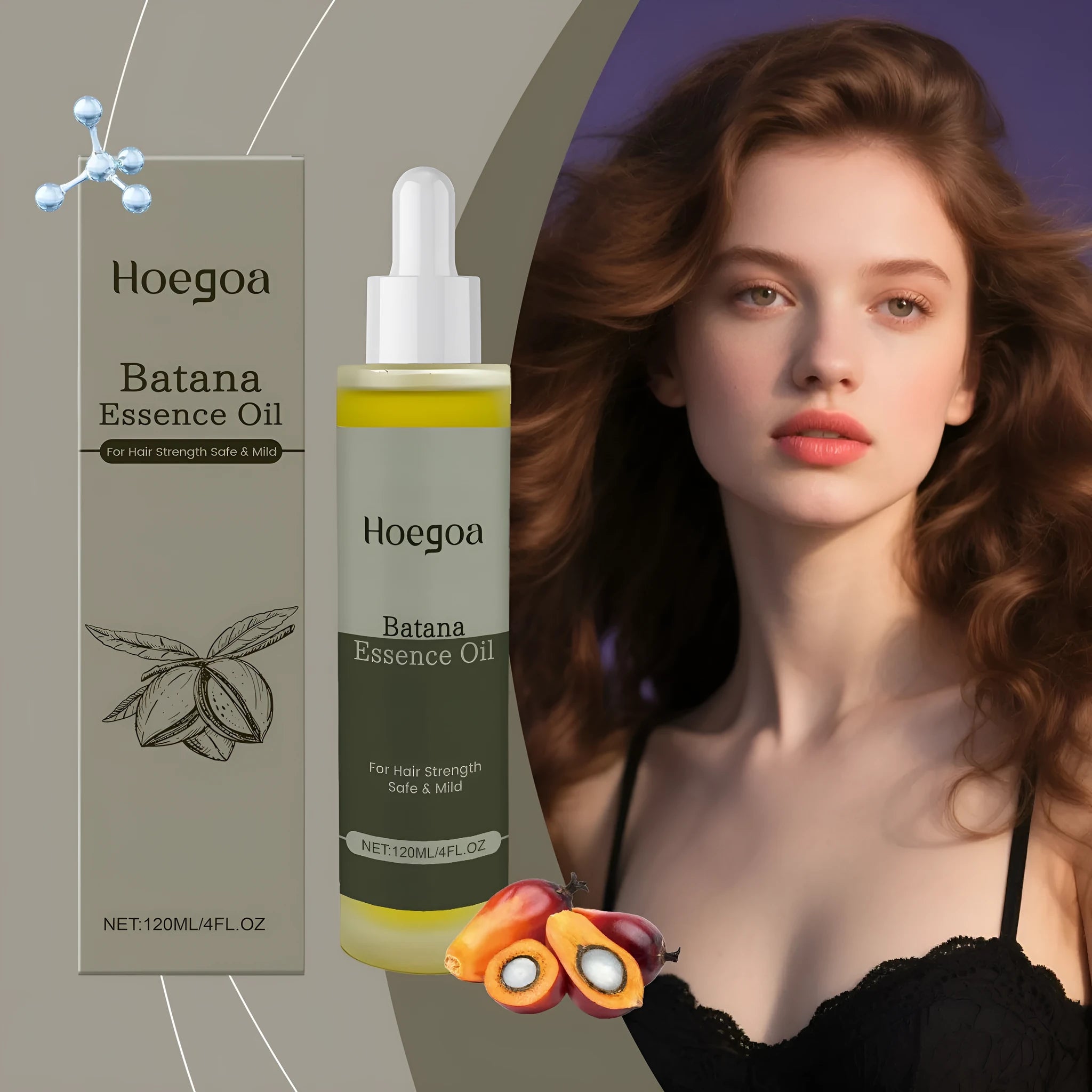 Platthana Secret Hair Essential Oil 120ml bottle with ginger and rosemary oils