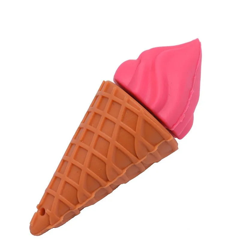 Mini ice cream design USB flash drive in lotus root pink or pink colour with USB connector