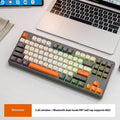 Wireless Bluetooth dual mode mechanical feeling keyboard in choice of four colours with USB receiver