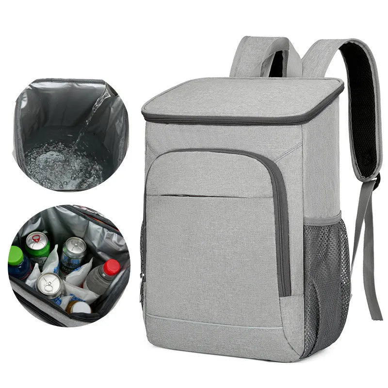 Large outdoor thermal insulation backpack in Oxford cloth with curved shoulder strap