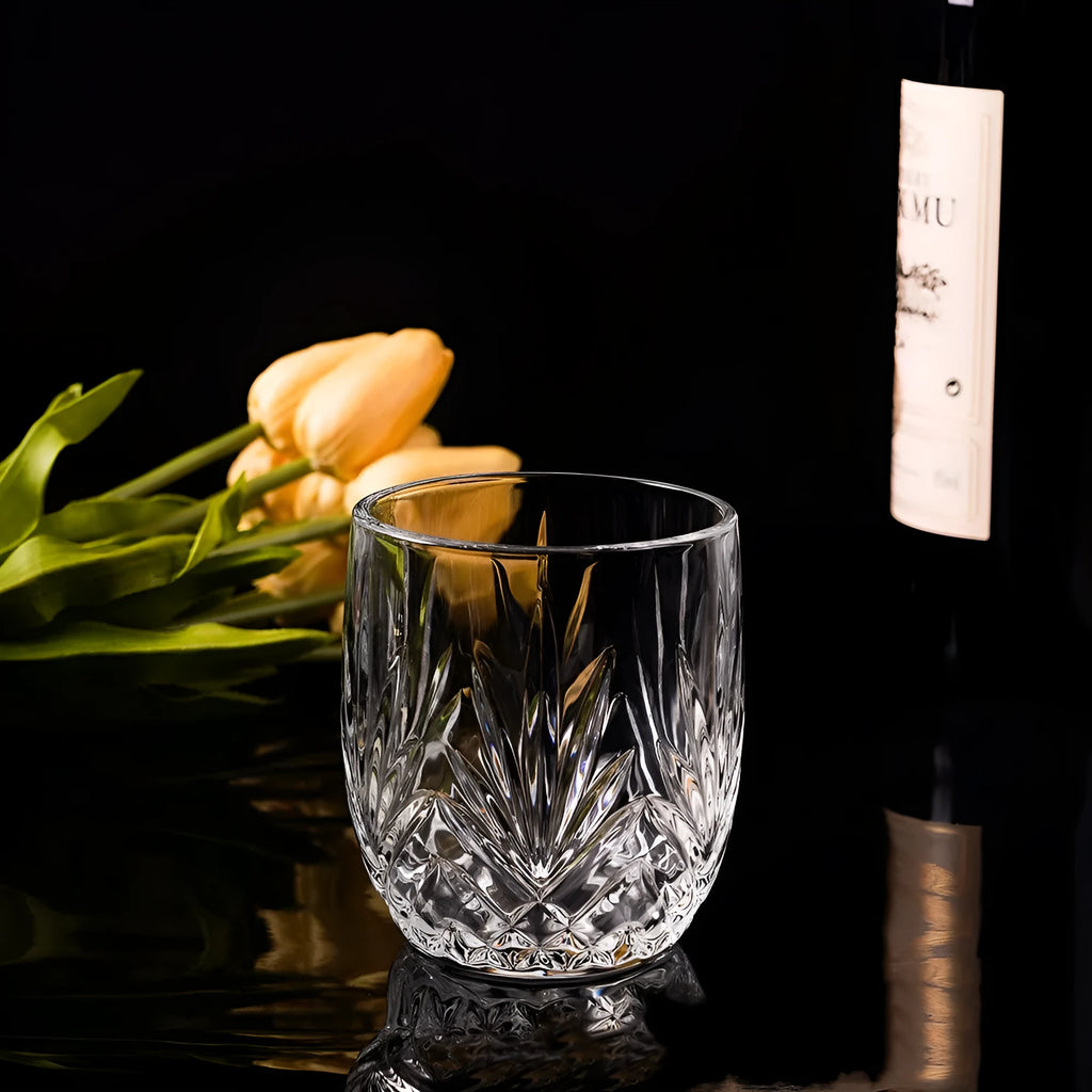 Thick bottom whiskey shot glass with 301-400ml capacity in multiple colour options