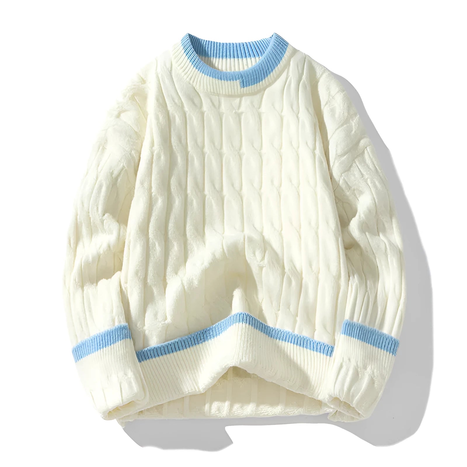 Men's two-piece modal acrylic loose fit sweater in sport style with long sleeves