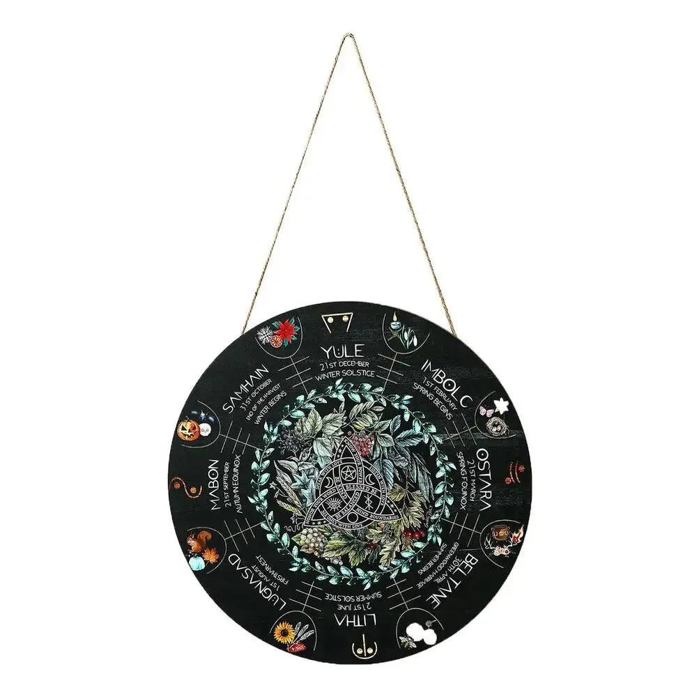 Wooden holiday decorative pendant with American style boxwood carving showing rose disc design