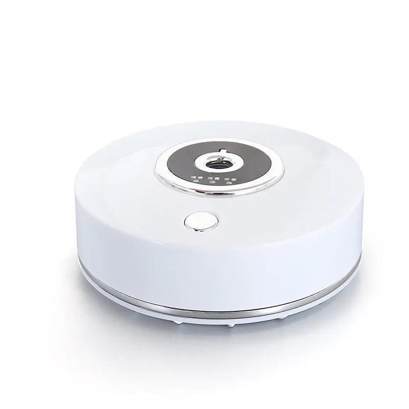 White car perfume holder with USB cable and anti-slip pad for vehicle mounting