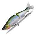 Hard plastic fishing swimming bait lure measuring 185mm in length shown in one of 15 available colour options