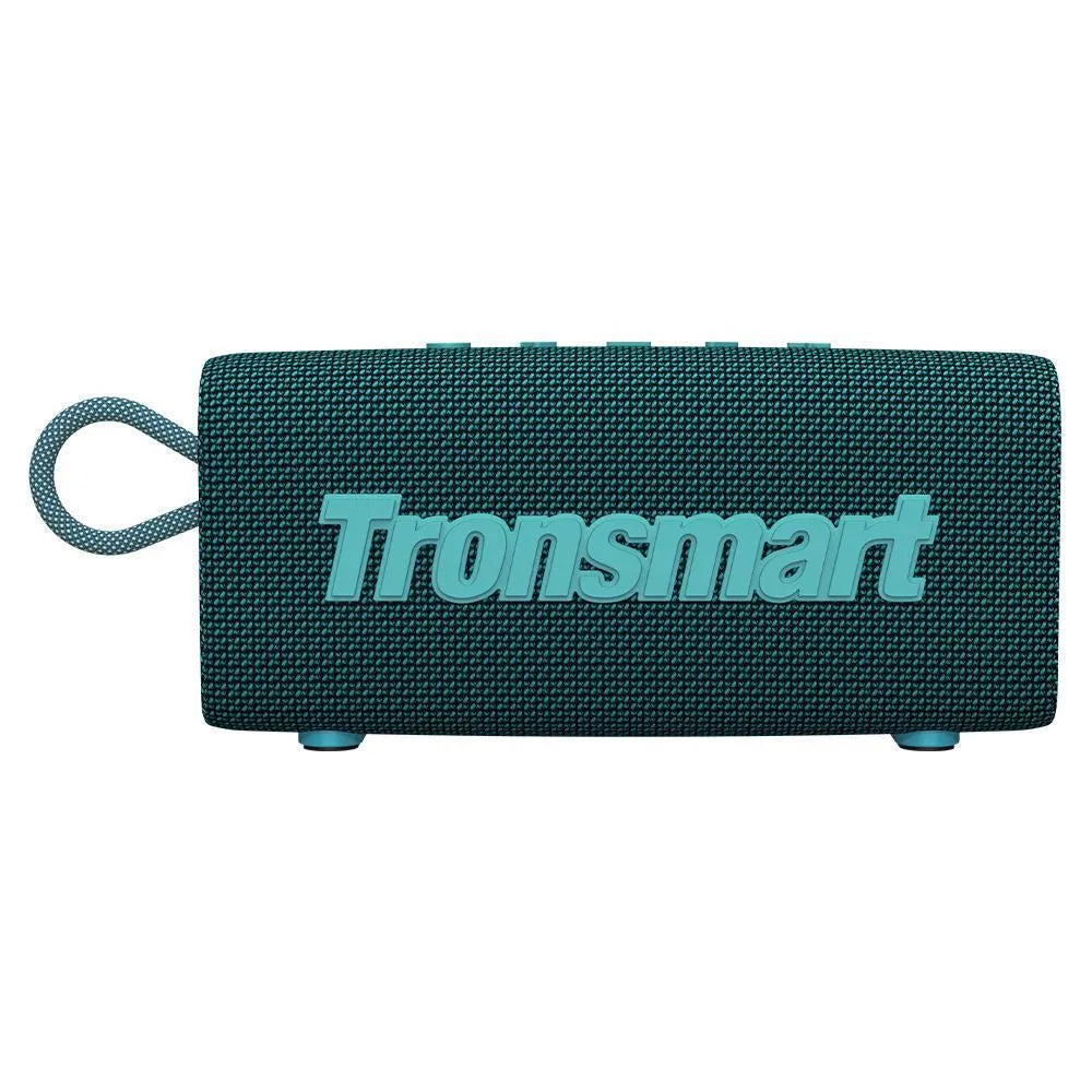 Portable outdoor waterproof Bluetooth speaker in one of six colour options: blue, black, red, grey, camouflage, or orange.