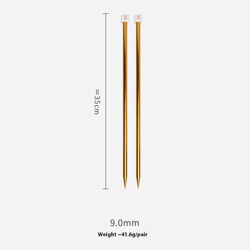 14-size crochet hook set with lengthened design and protective caps arranged by size