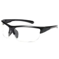 Men's windproof cycling sunglasses with semi-frameless PC frame in multiple colour options