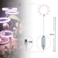USB LED plant grow light with acrylic stick showing pink/white or yellow colour options