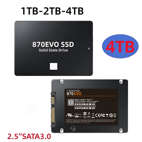 2.5-inch SATA3 solid-state drive for computer storage expansion with capacities from 500GB to 4TB