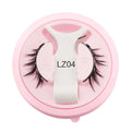 Reusable waterproof glue-free false eyelashes in artificial fibre with thick natural appearance