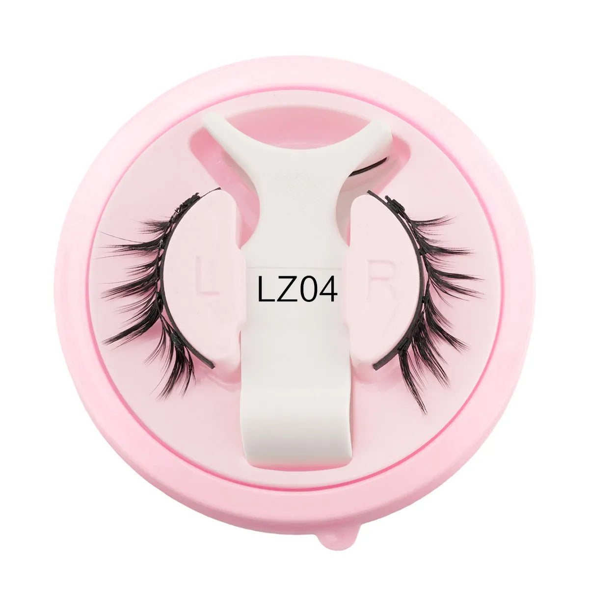 Reusable waterproof glue-free false eyelashes in artificial fibre with thick natural appearance