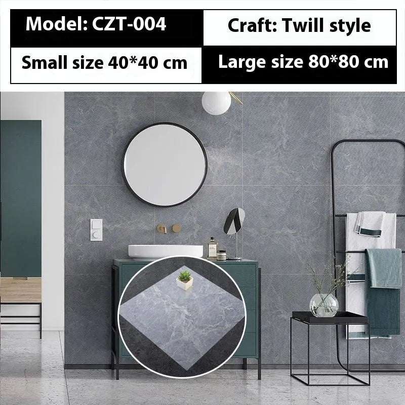 Marble simulation stone waterproof sticker 40x40cm geometric pattern simple modern bathroom kitchen
