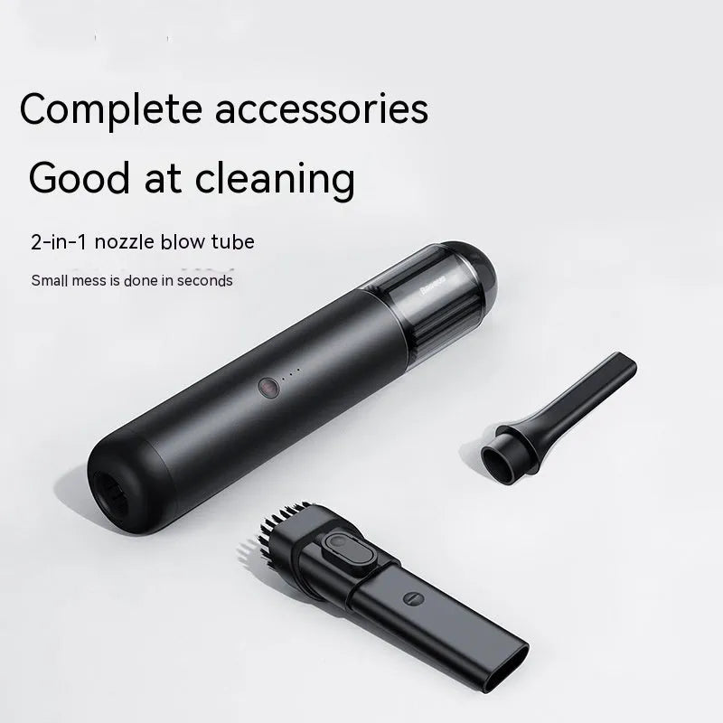 BASEUS A3 black cordless car vacuum cleaner with Type-C charging port