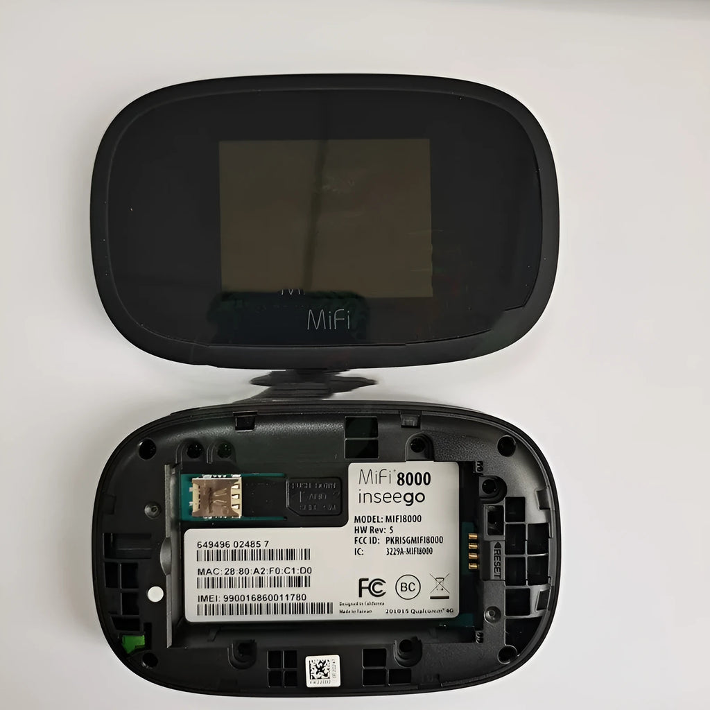 Black portable 4G wireless router with dual-core processor for mobile internet connectivity