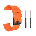 Jiaming 26mm silicone sports watch strap with stainless steel buttons in multiple colour options
