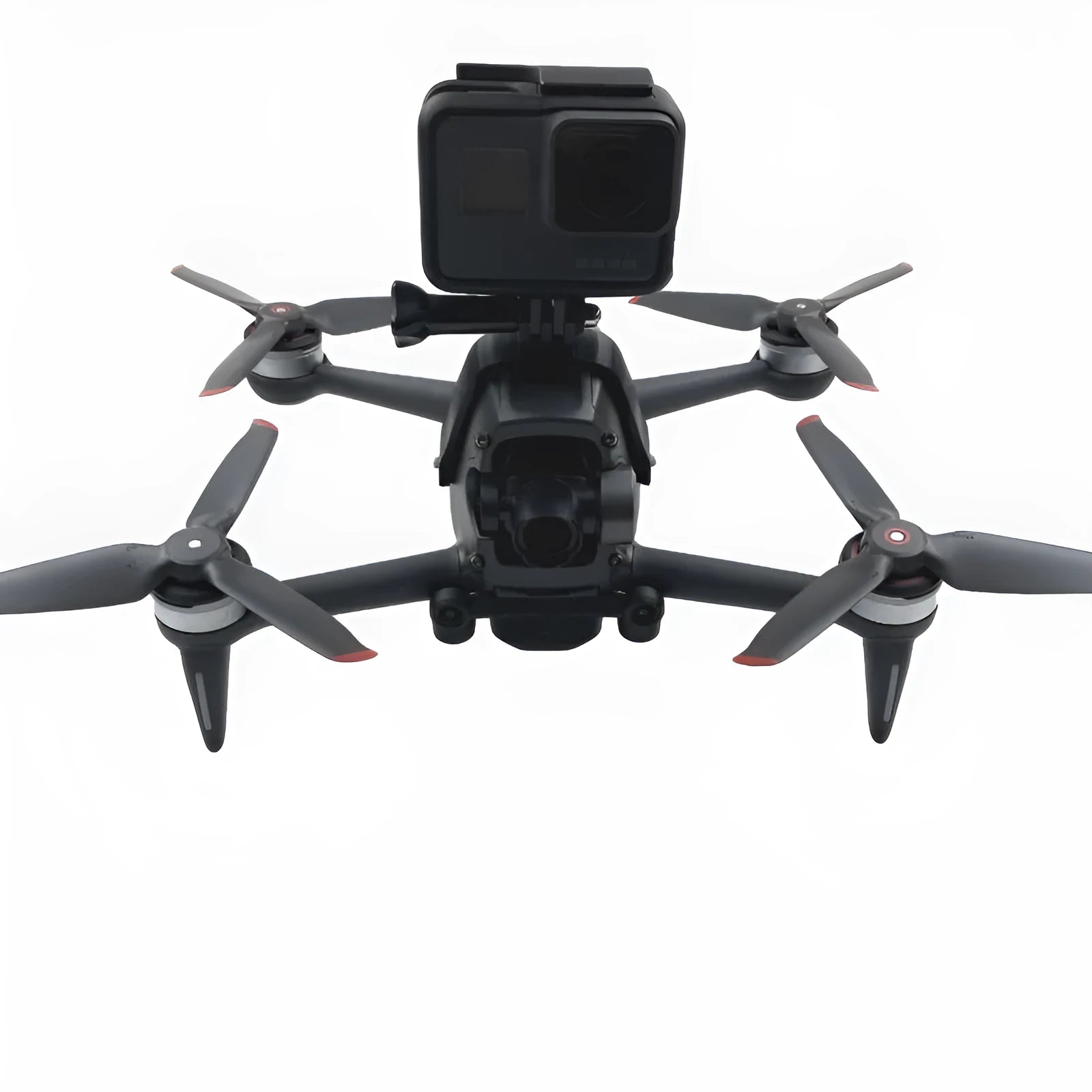3D printed hard plastic FPV action camera expansion bracket with sponge padding