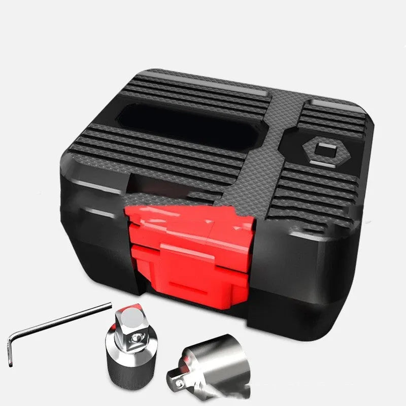 Digital torque meter with 1/2 inch square drive and display showing torque measurement