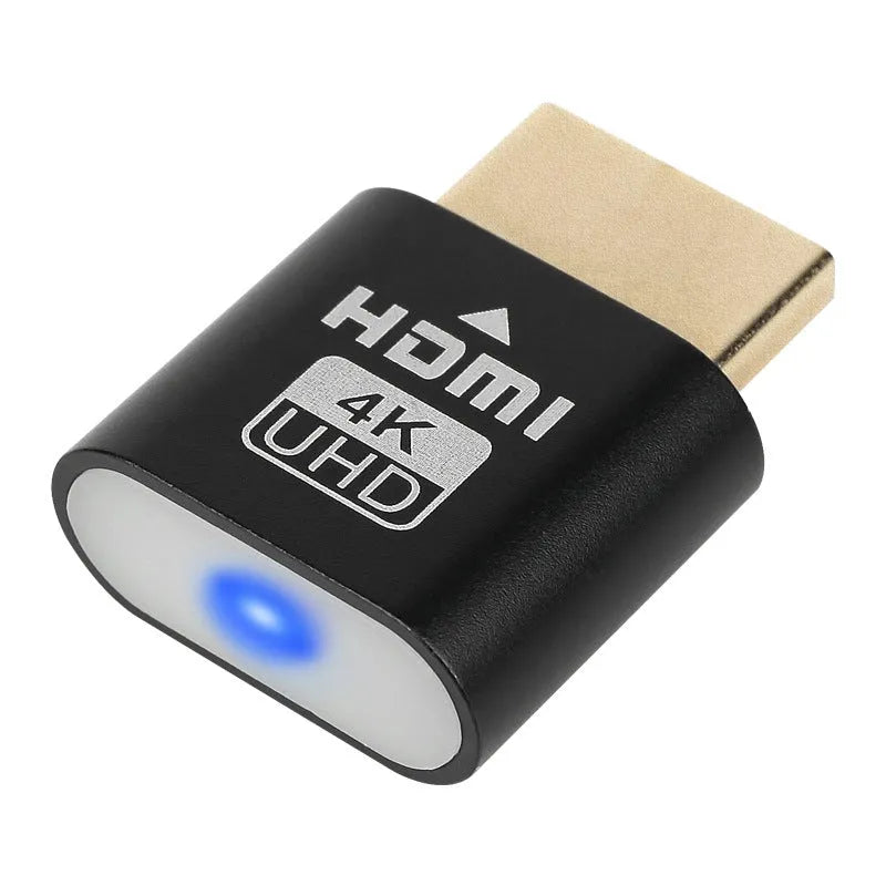 HDMI graphics card dummy plug with virtual display function in multiple metal interface colours