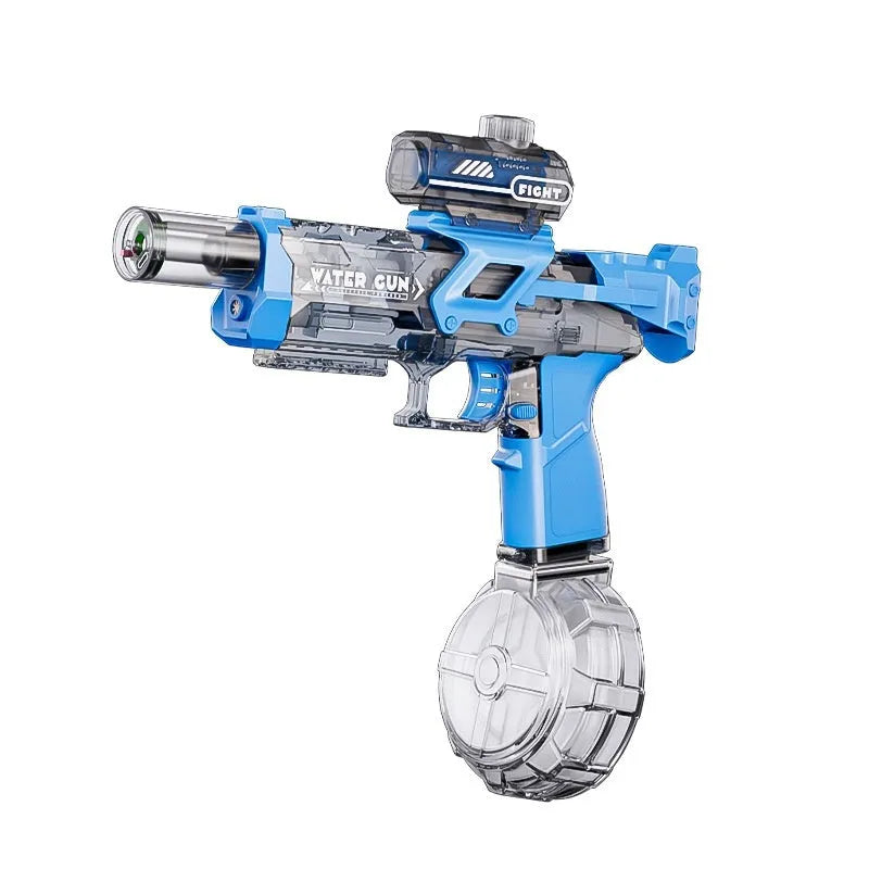 Electric water gun in plastic with high-pressure continuous pulse design