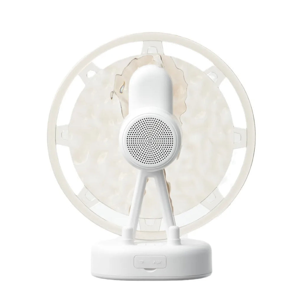 Ferris Wheel Water Ripple Bluetooth speaker colourful light in white or pink with adjustable lighting