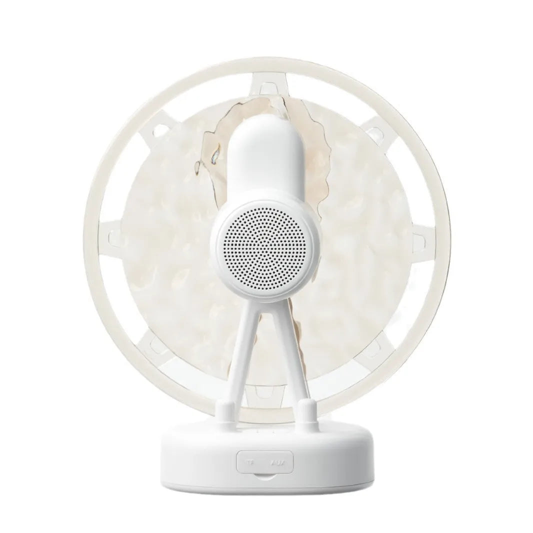 Ferris Wheel Water Ripple Bluetooth speaker colourful light in white or pink with adjustable lighting