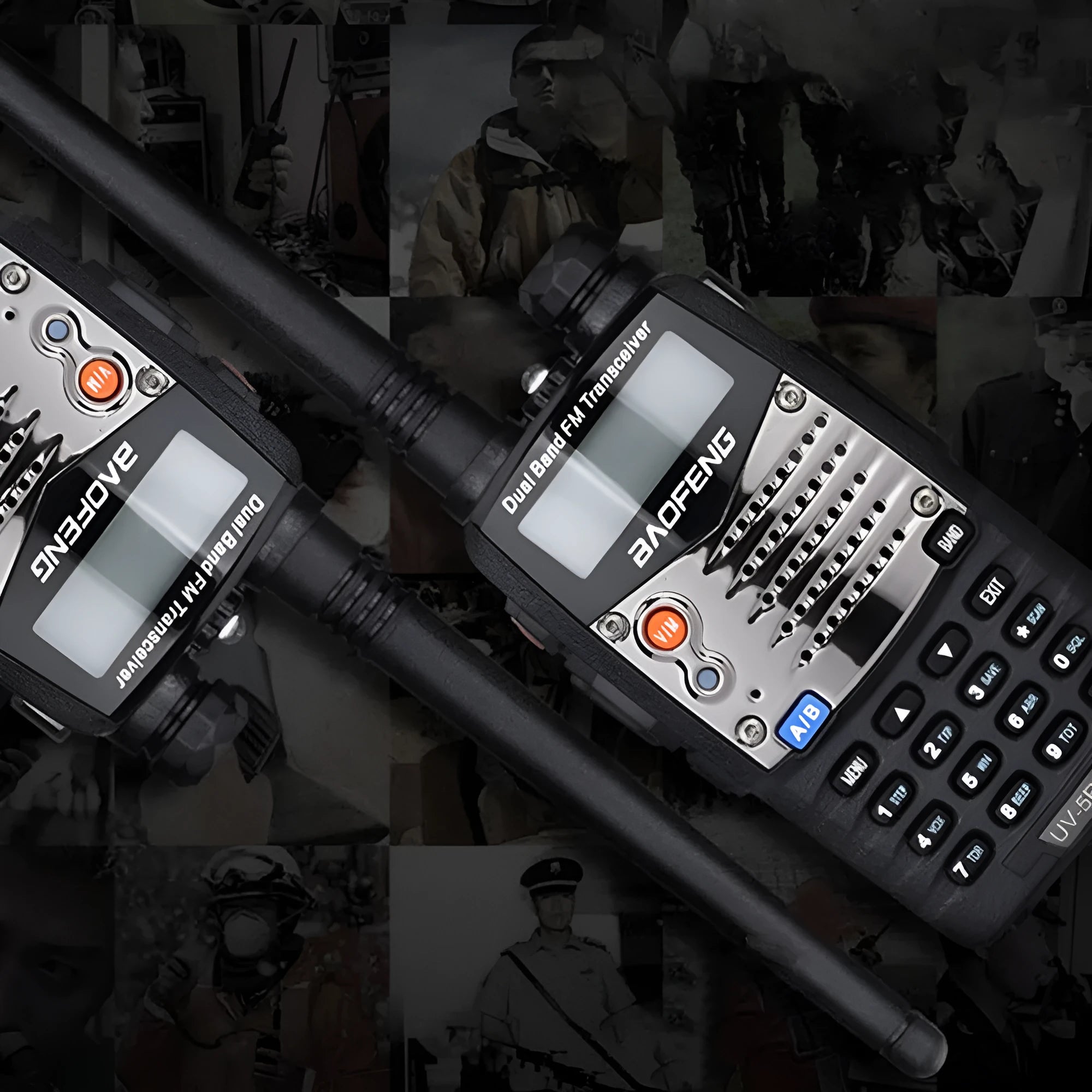 Baofeng UV-5RA dual-band two-way radio with dual display for outdoor civil business use