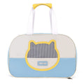 Foldable cat school backpack in Oxford cloth with contrast colour pattern and breathable design