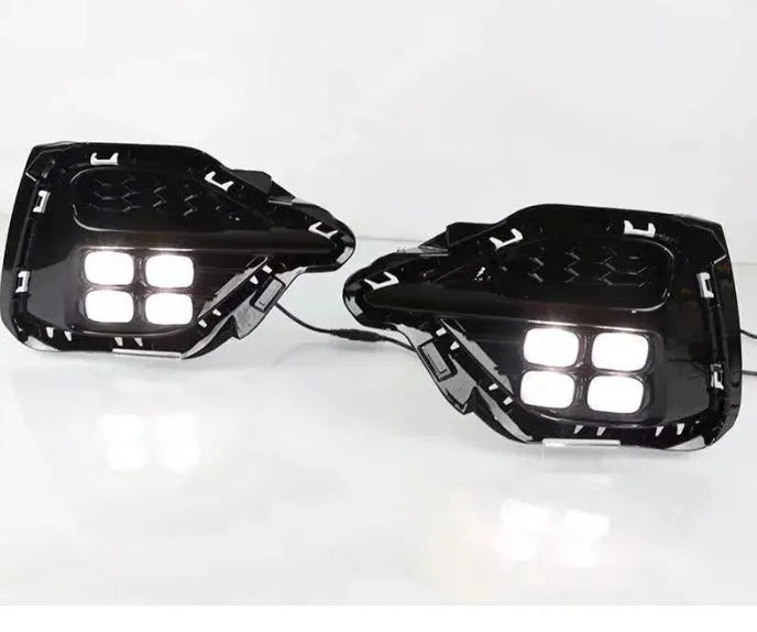 MG ZS modified daytime driving turn signal fog lamp in black ABS housing with 5500K white illumination