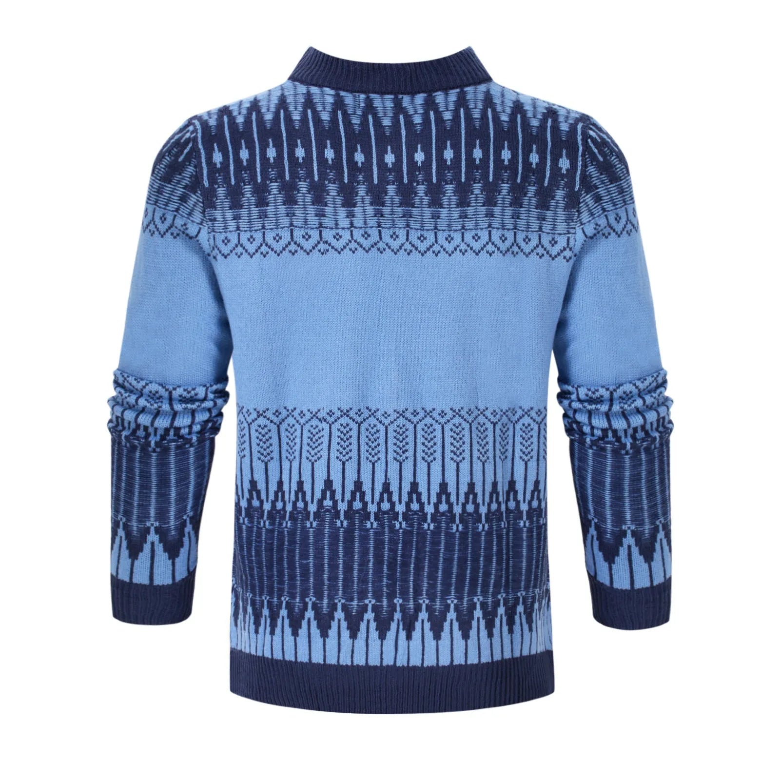 Men's knitted pullover sweater with long sleeves for autumn and winter wear