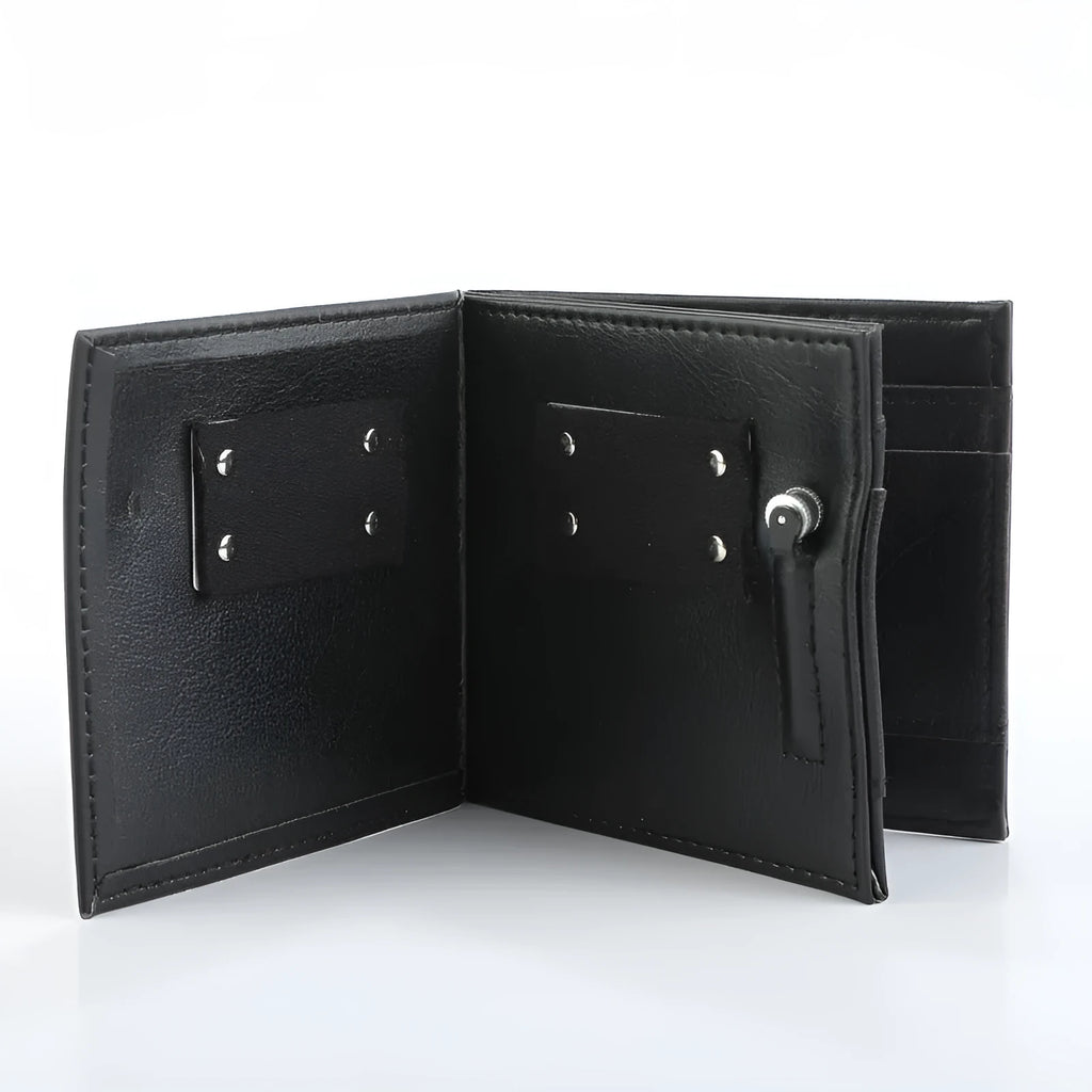New Fire Wallet Magic Prop genuine leather magic wallet 11.5x10cm
