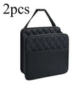 Leather car interior hanging storage bag organiser trash can in black pink green white colours