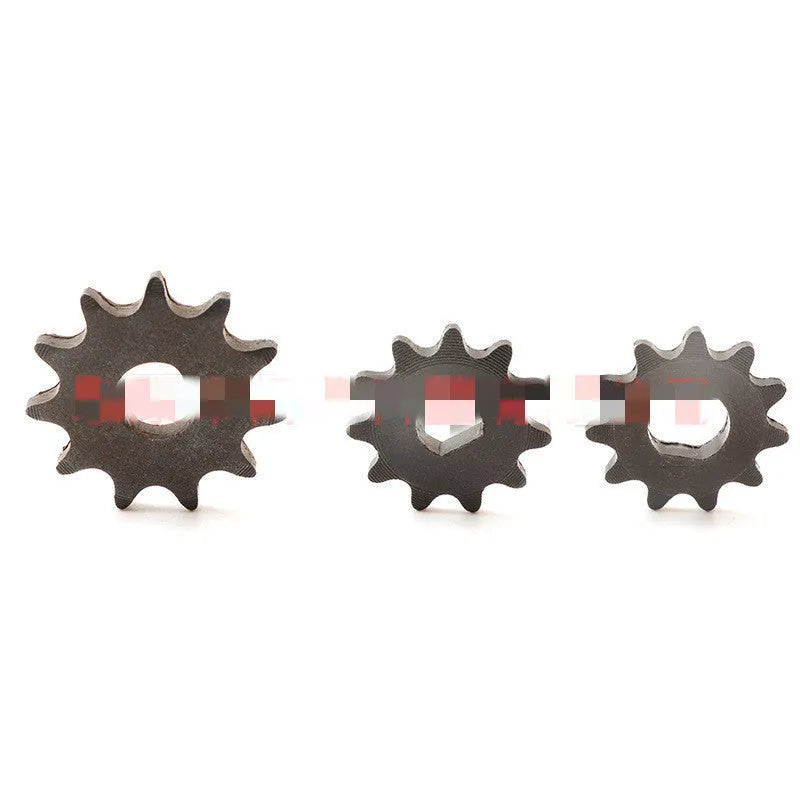 Motorcycle 11-tooth cast iron reduction spur gear with non-circular profile for 25hT8F chains