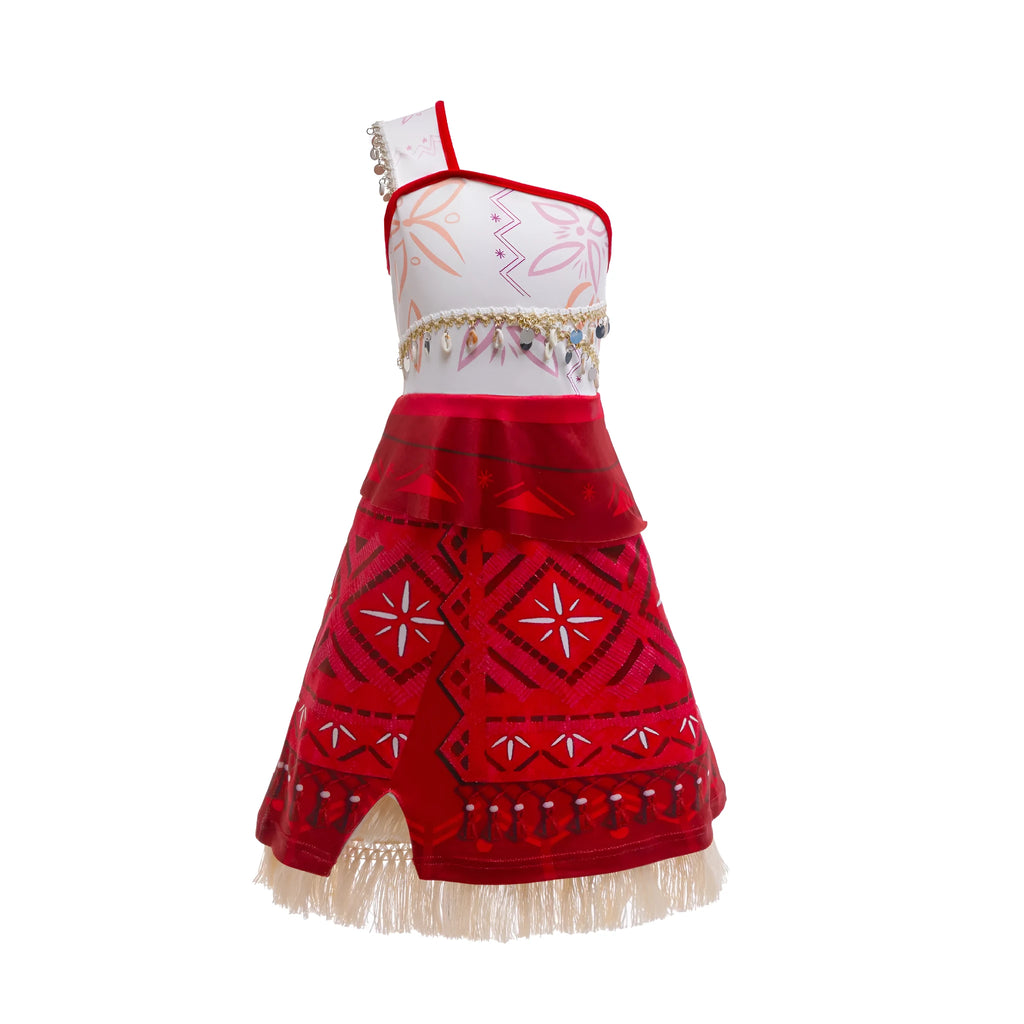 White cosplay princess dress made of milk silk fabric for girls performing on stage