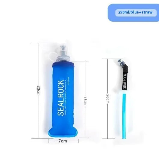 Plastic portable straw with off-road rough design for mountain climbing and biking hydration