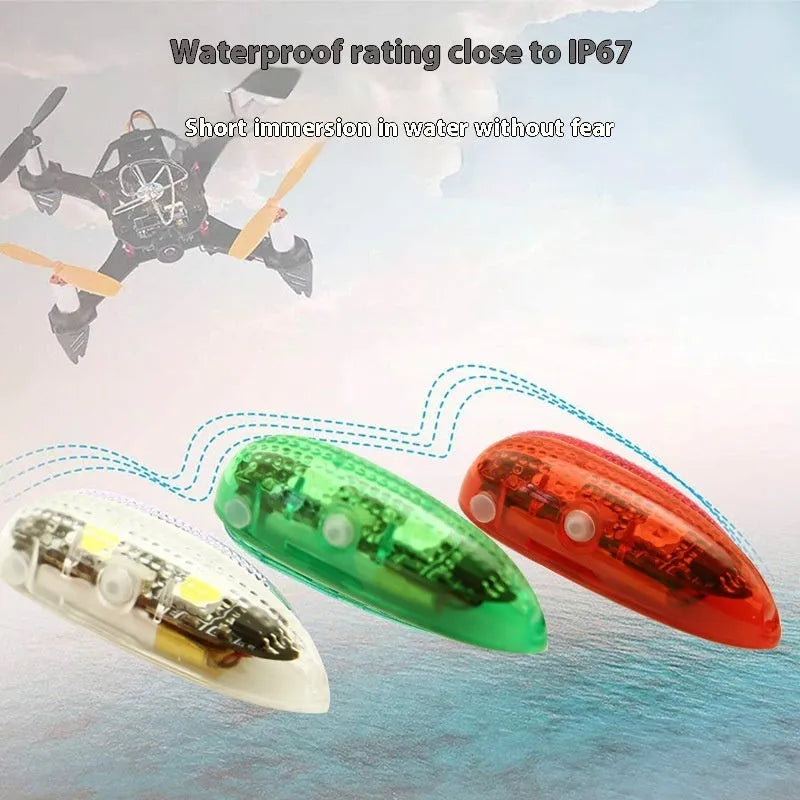 V3 wireless charging waterproof navigation light for RC boat and ship models