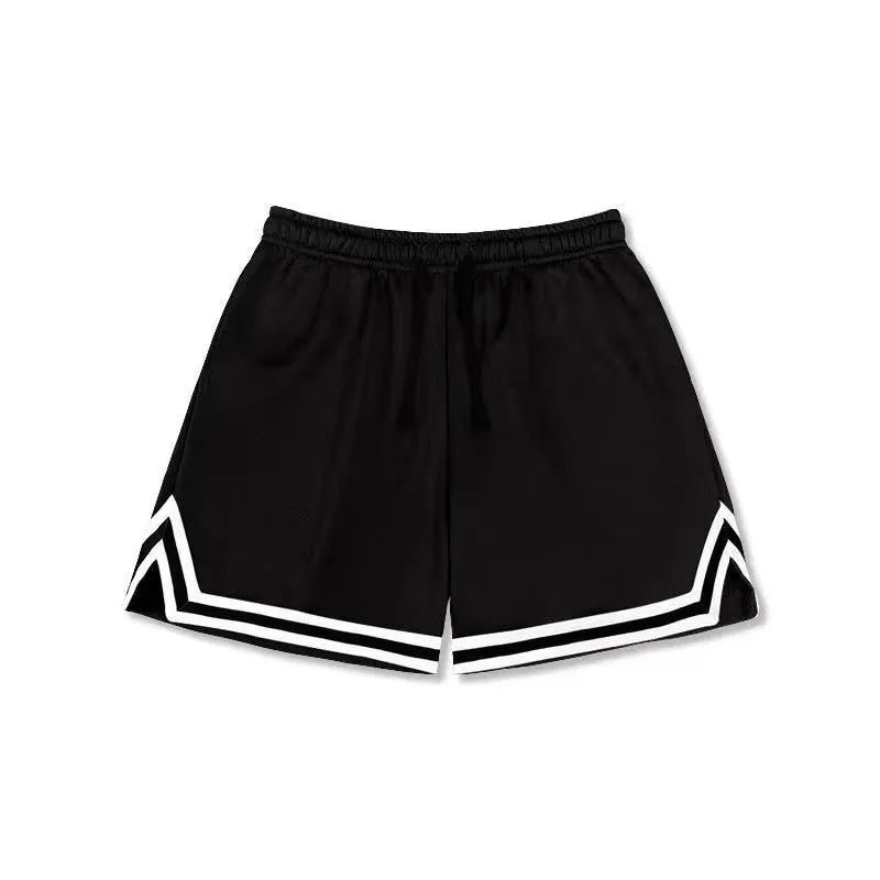 Men's loose sports summer shorts in medium elastic polyester fabric